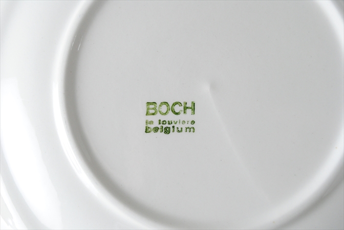 1970年代 ベルギー製 ヴィンテージ BOCH ボッホ Paradiso ケーキプレート 19cm お皿 磁器 陶器 アンティーク 食器 ヨーロッパ