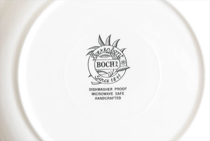 ベルギー製 BOCH ボッホ BOERENBONT 21cm プレート 磁器 陶器 アンティーク お皿